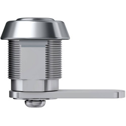 Basi 9000-1311 Cam Lock Silver, 2 Keys, Universal Use for Mailboxes/Lockers