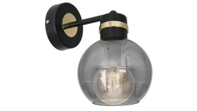 Kinkiet Omega Black / Gold 1Xe27 Mlp6528 Milagro