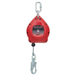 Zabezpieczenie przed upadkiem, Nylon, 6.2m, Podwójny, Stal ocynkowana