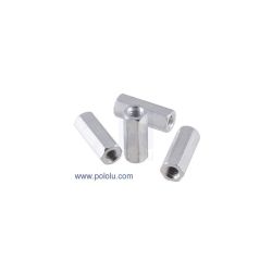 Tulejka dystansowa F-F gwintowana 4-40, długość 11.1mm, aluminium, 4 sztuki