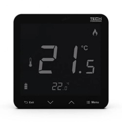 TECH R-9S PLUS - Regulator pokojowy do listwy L-9 przewodowy kolor czarny