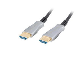 Kabel HDMI M/M V2.0 czarny optyczny AOC LANBERG CA-HDMI-20FB-0100-BK /10m/