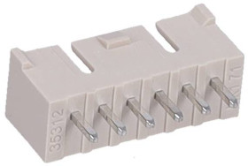 Molex Listwa kołkowa, męska, do wbudowania, standardowa Ilość pinów 6 Wymiary siatki: 2.50 mm 353120660 1 szt. towar pak
