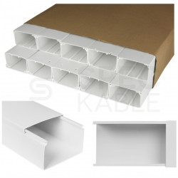 Listwa elektroinstalacyjna kanał kablowy BKK 100x60mm korytko z pokrywą KARTON=24m (12szt) NEKU