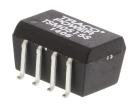 Przetwornica DC-DC, 1W, Uwe 4,5 → 5,5 V DC, Uwy 15V dc, Iwy 65mA, TRACOPOWER