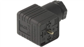 Złącze Zaworowe Serii Gdm Żeński 3-Pinowe (2+Pe) Śrubowe M16 Mostek...