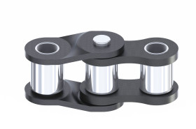 Ogniwo łańcucha rolkowego, typ: 16B-1, połączenie: Łącze offsetowe, Stal