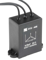 Filtr RC 330nF 33Ω 500V ac Montaż w obudowie Obudowa RS PRO