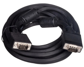 Kabel połączeniowy SVGA Typ DSUB15/DSUB15, M/M czarny 5m AK-310103-050-S