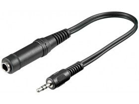 Kabel przejściowy jack 3,5/6,35 mm