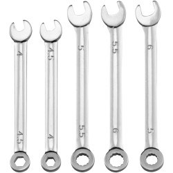 Donau 920 Elektronik Crowfoot Wrench Set 5piece Spanner 4-6mm Metric