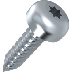 Sheet metal screw, TX, Ø 7 mm, 9.5 mm, steel, stainless, ISO 14585, 001.26.242
