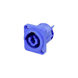 Neutrik NAC3MPXXA powerCON Connector 20A 2&#x2B;PE Pins Vertical Mount Blue