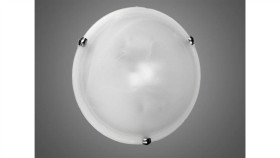 Plafon 2X40w E27 Z Czujnikiem Mikrofalowym Szkło