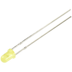 TRU COMPONENTS TC-10551836 LED Yellow Circular 3 mm 330 mcd 30&#xB0; 12 mA 5 V