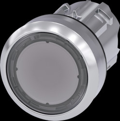 3SU1051-0AB70-0AA0 SIRIUS ACT illuminated pushbutton, dia. 22 clear