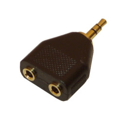 Adapter Jack 3,5mm stereo/ 2x gniazdo Jack