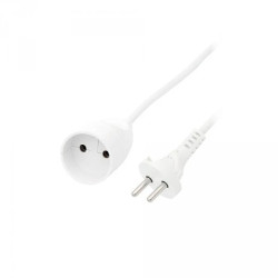 Przedłużacz 1-gniazdo b/u 10A 3m /OMY 2x1/ biały PS-161
