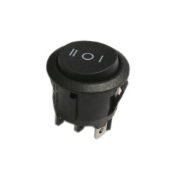 Przełącznik okrągły 2 tor czarny ON-OFF-ON SMRS203 250V/6A