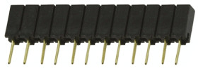 Gniazdo PCB 12 -pinowe raster: 2.54mm typu płytka – płytka Proste Przewlekany