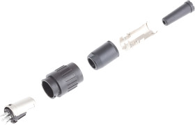 Gniazdo Din 6 -pinowe Żeński Montaż na kablu M16 300 V AC