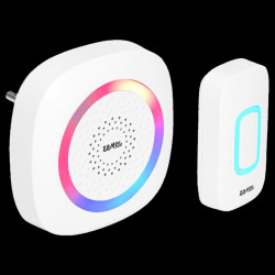 Dzwonek bezprzewodowy sieciowy POP II St-920W biały SUNDI