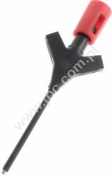 KLEPS MICRO RT Chwytak mini, pazurkowy,elastyczny, norma 0,64mm, czerwony, Hirschmann, 973972101, KLEPSMICRORT