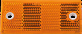 904002 Trailer - reflector, rectangular, with hole, yellow