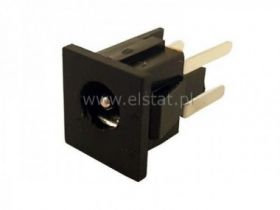 Gniazdo DC 2.1/ 5.5mm; montażowe plastik; zatrzask