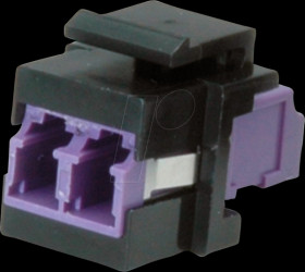 21170002 Keystone module, LC duplex, multi-mode, OM4