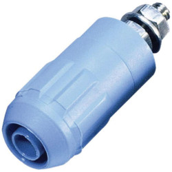 Stäubli 669684-23 XUB-G jack socket 4mm pin blue 1pc insulated rigid
