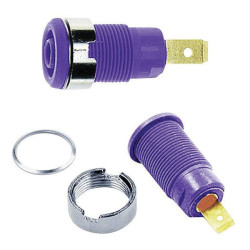 St&#xE4;ubli 233000-26 SLB4-F safety jack socket 4 mm violet built-in 1 pc