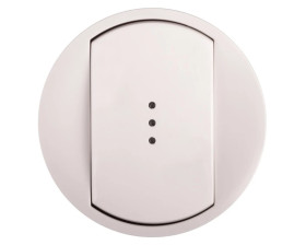 CELIANE Klawisz pojedynczy do łącznika podświetlany biały 068003