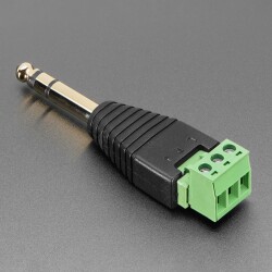 1/4" (6.35mm) Stereo Plug Terminal Block