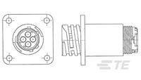 TE Connectivity 1977882-1 TE AMP Circular Plastic Connectors, 1 szt.