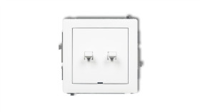 Deco Mechanizm Łącznika Świecznikowego W Stylu Amerykańskim, Biały Mat 25Dwpus-2