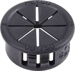 Przepust kablowy nacinany PB Fastener, AF0750, AF0750, (Ø x W) 21.8 mm x 9.9 mm, czarny, 1 szt.