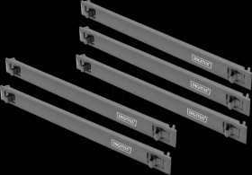 DN-97651-5 Blank cover, 1U, snap-in, black