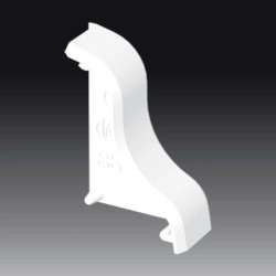 Pokrywa końcowa prawa dla kanałów LP 35 biała 8861 P_HB