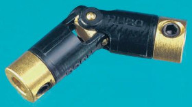 Przegub uniwersalny liczba połączeń Pojedyncze otwór 3/16 x 3/16cal 45° dł. całkowita 37.6mm mosiężny średnica zew