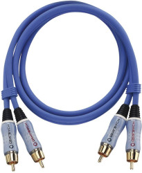 Kabel audio, RCA/Cinch Oehlbach 2703, [2x złącze męskie RCA/cinch - 2x złącze męskie RCA/cinch], 3.00 m, niebieski