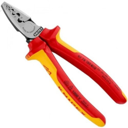 Szczypce do zaciskania tulejek 0,25-16mm2 1kV VDE KNIPEX 97 78 180