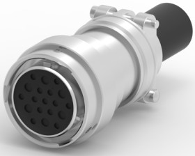 Socket, 19 pole, straight, natural, HD36-24-19SE-059