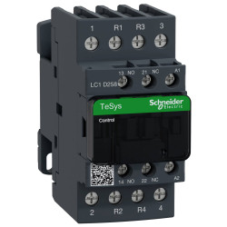 Schneider Electric LC1D258E7 electrical Contactor 1pc 3-pole 120V coil.