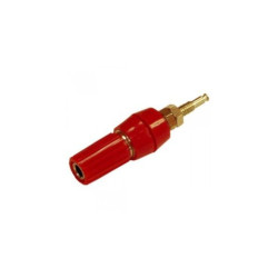 Gniazdo banan 10A GL1-R Lab.