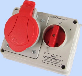 Zestaw instalacyjny z blokadą 0-I 32A 5P IP44 E 32-18N 940033