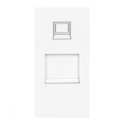 NOEN RJ45. gniazdo modułowe 22.5x45mm RJ45 cat 5e. białe OR-GM-9010/W/RJ45