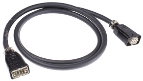 Wzmocnione złącze zasilania 8-pinowe HARTING 12A 300 V, 600 V Żeńskie do męskiego