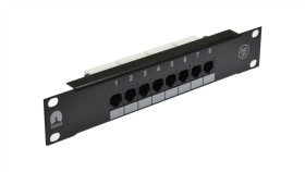 Patch Panel Rack 10 Kat.5E 8P Utp 1U Czarny Neku