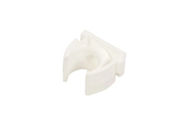 Uchwyt otwarty do rur gładkich U 16 biały 68035 /100szt./